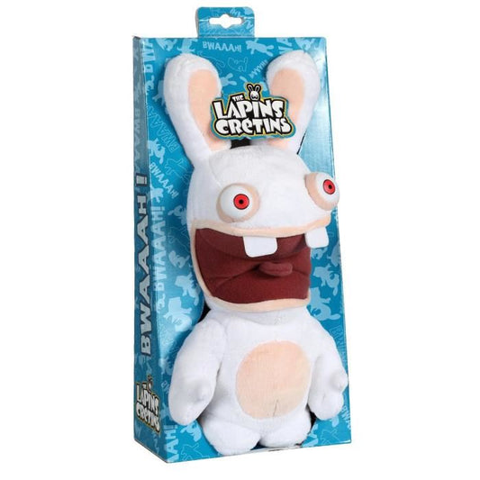 LAPINS CRETINS Peluche 28 cm Bouche Ouverte sonore