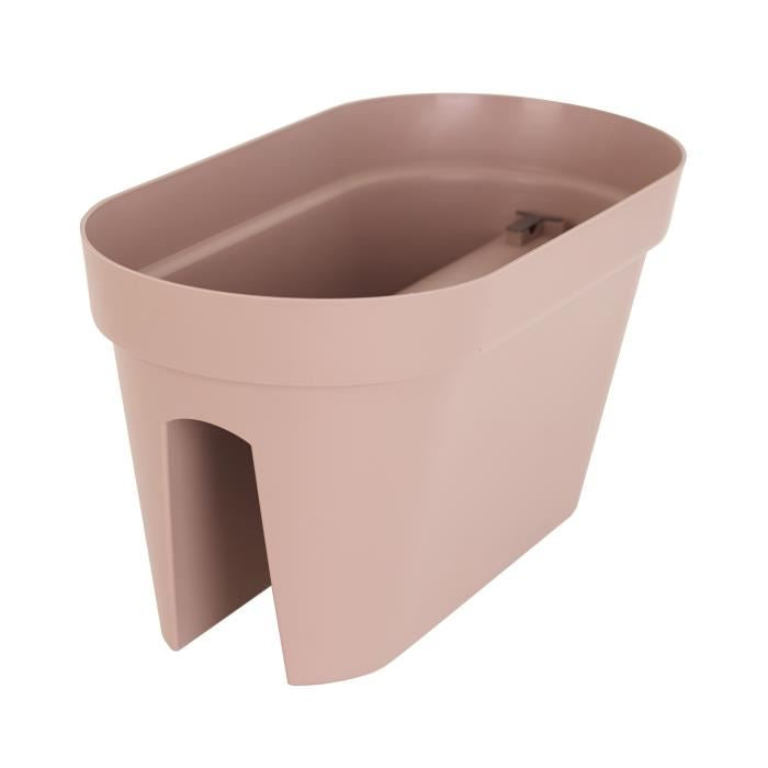 ARTEVASI Jardinière pour balcon Capri - 30 x 60 x H 30 cm - 26,8 L - Gris taupe