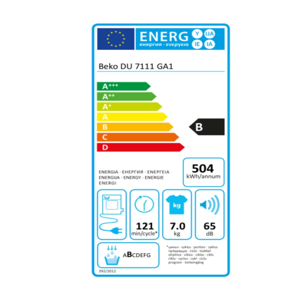 Séchoir à condensation BEKO DU7111GA1 (7 Kg)