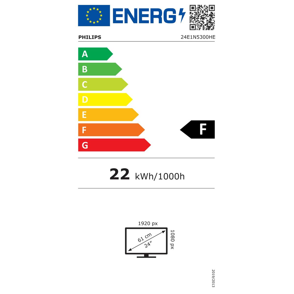 Écran Philips 24E1N5300HE/00 FHD 23.8"