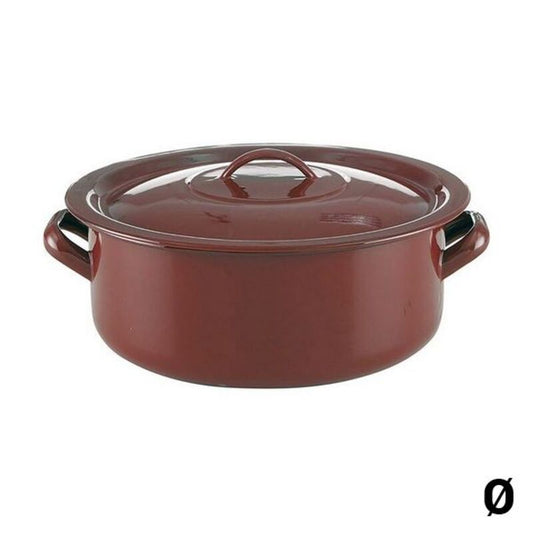 Casseroles avec Couvercle Quid Classic Marron Acier émaillé