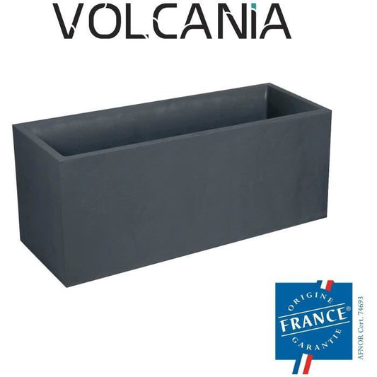 EDA Bac jardinière Volcania 100 x 40 x 40 cm - 97,6 L - Gris  anthracite