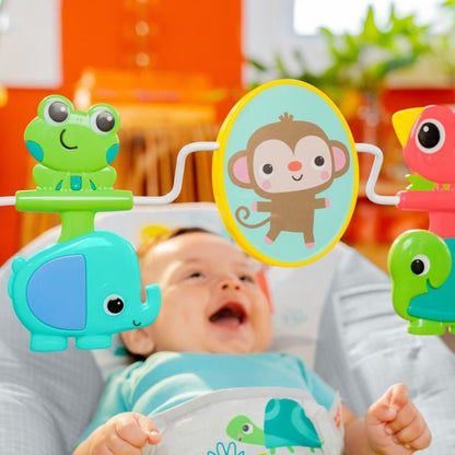 BRIGHT STARTS Transat Playful Paradise, vibrations apaisantes, jouets interactifs, 0-6 mois