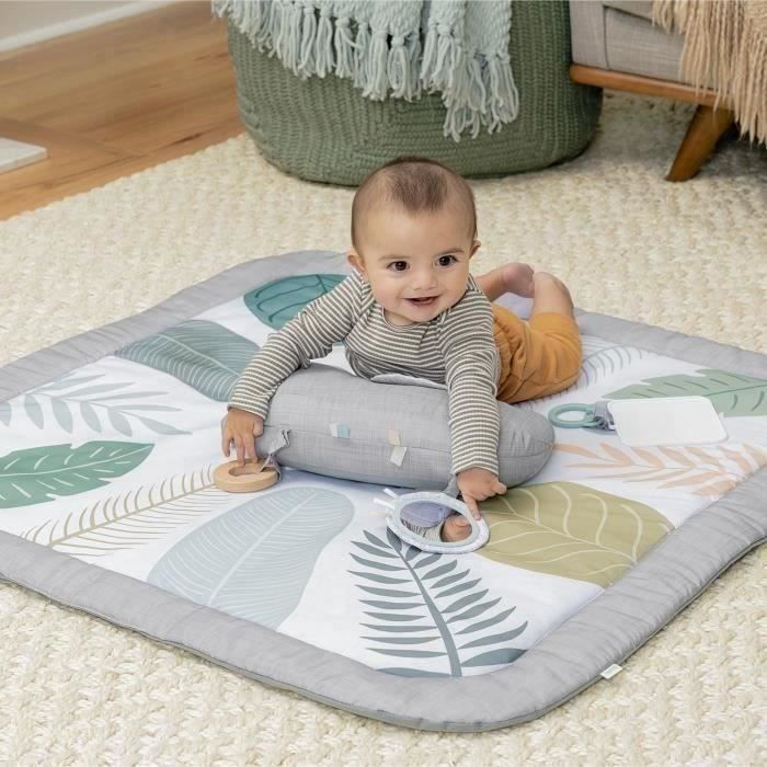 INGENUITY Tapis d'éveil Sprout Spot - Evolutif - 8 x 102 x 102 cm - Multicolore - Des la naissance