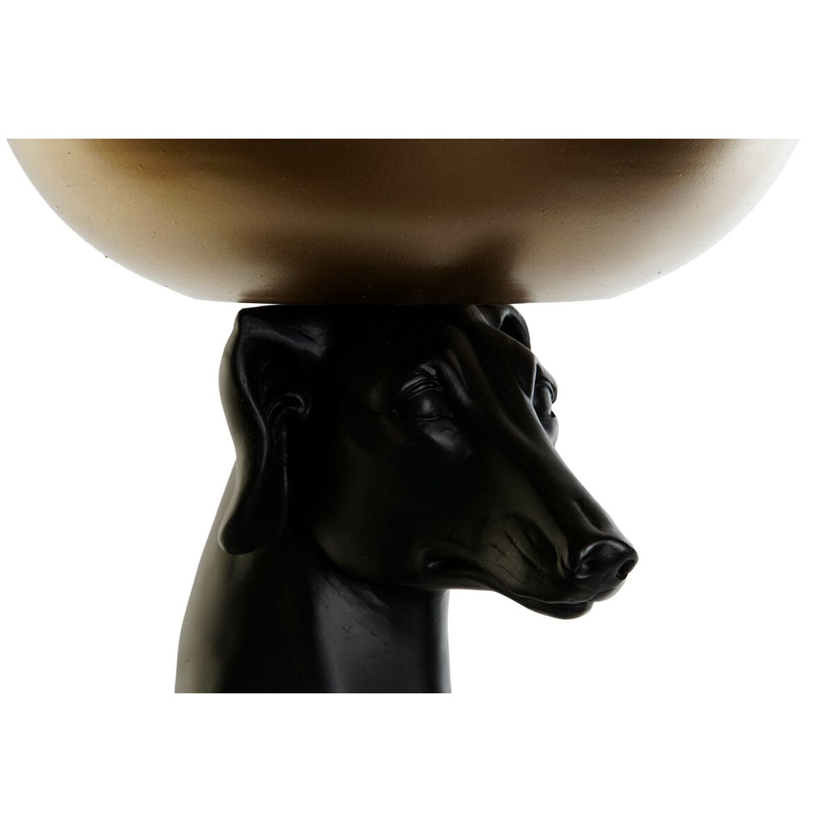 Figurine Décorative DKD Home Decor 34 x 23,5 x 70,5 cm Noir Doré Résine Chien