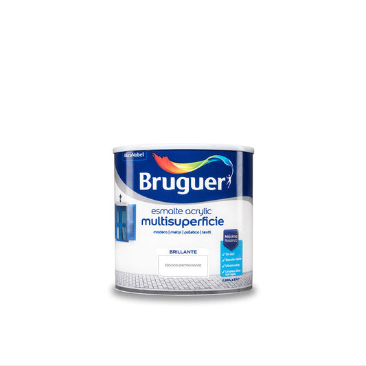 Peinture acrylique Bruguer Blanc Peinture acrylique (250 ml)