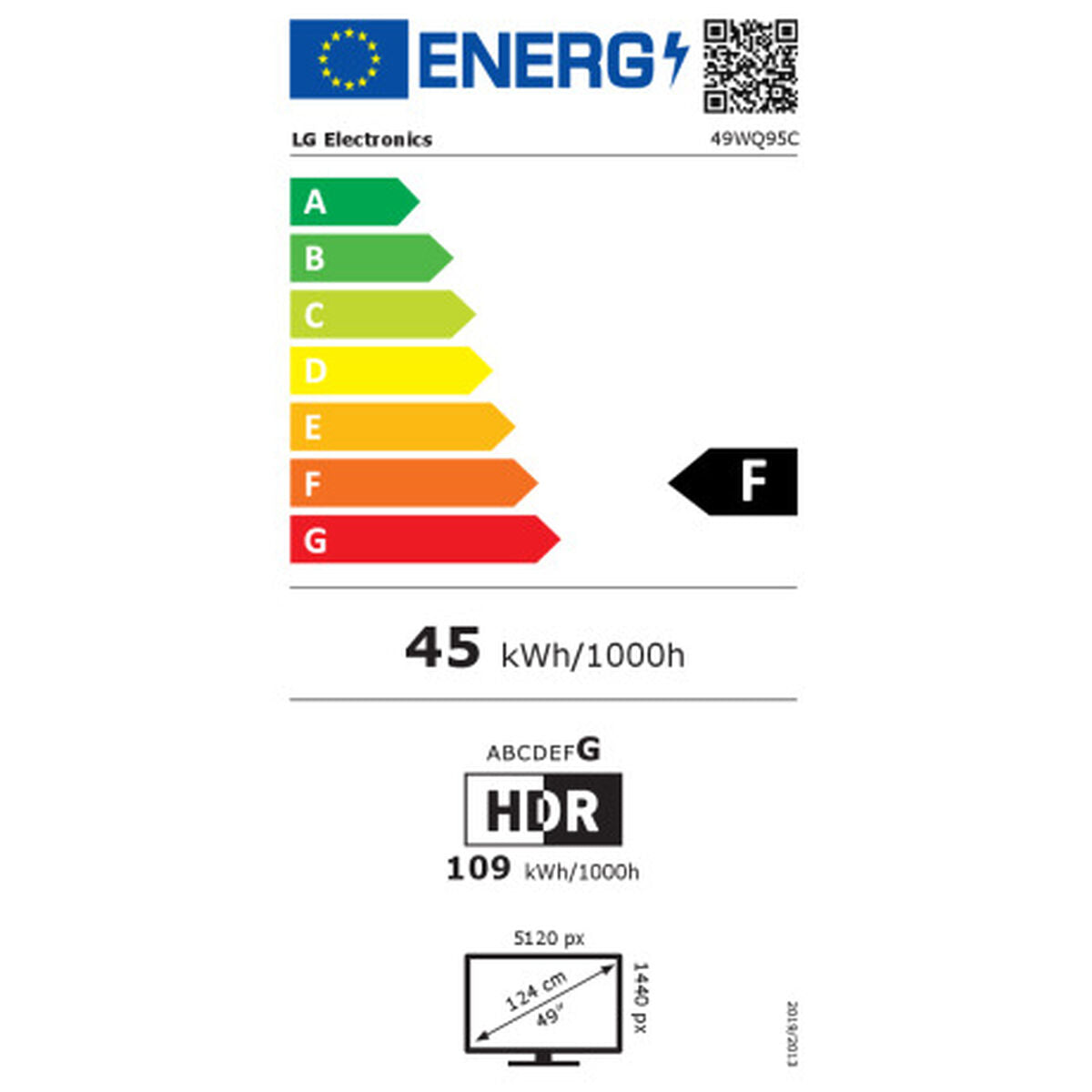 Écran LG 49WQ95C-W 49" 144 Hz 50-60 Hz