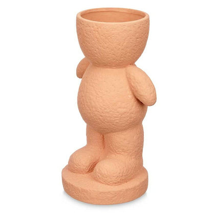 Figurine Décorative Vert Dolomite 19 x 31 x 15 cm (4 Unités) Vase