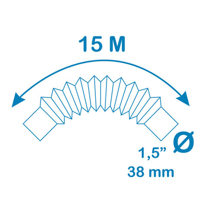 Tuyau d'arrosage EDM Ø 3,8 cm 15 m