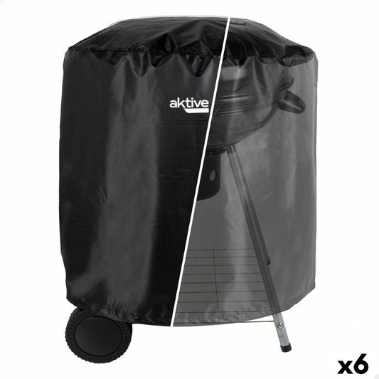 Housse de protection pour barbecue Aktive Noir 6 Unités 69,5 x 67 x 69,5 cm