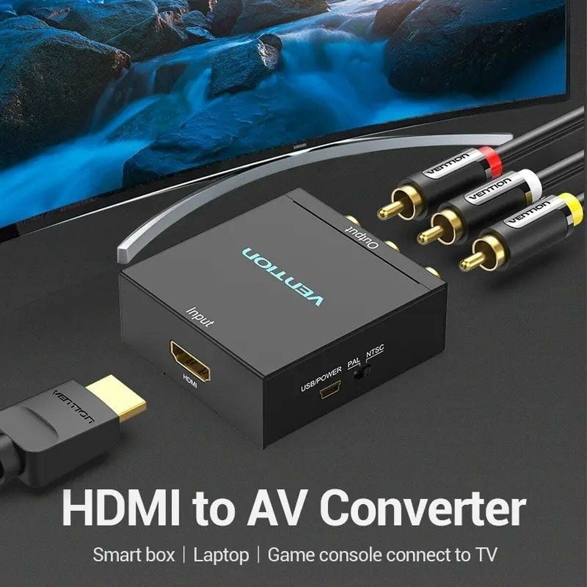 Adaptateur RCA vers HDMI Vention AEEB0 Noir