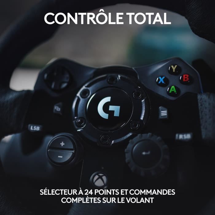 Volant de course et pédales G923 - Logitech G - Compatible Xbox serie X/S, One et PC