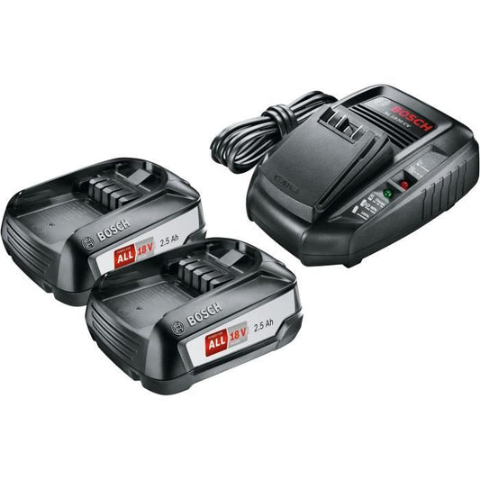 Kit de démarrage Bosch 18V (2 batteries 2,5Ah + chargeur AL 1830CV) - Outil d'alimentation de batterie