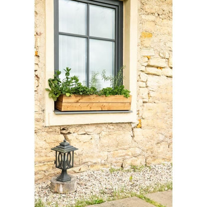 Jardinières a fleurs EKJU - 95x18xh20 cm - Traitées en autoclave brun