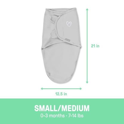 INGENUITY Original Swaddle, Gigoteuse d'emmaillotage, 0-3 mois, sécurité et chaleur pour bébé, flamingo fiesta rose, lot de 2