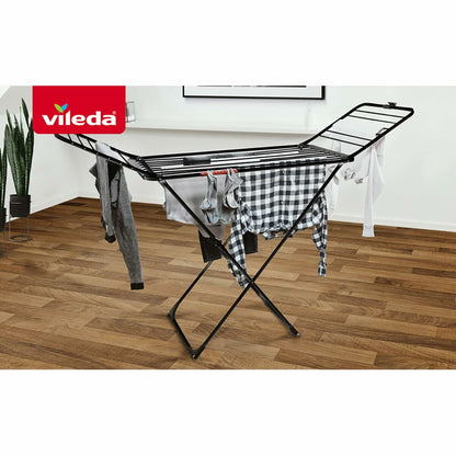 Séchoir Pliable Vileda Extra Black 174090 174 x 56 x 116 cm