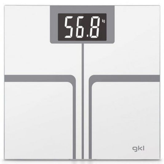 Balance Numérique de Salle de Bain GKL FITMAX 200 kg Blanc Polyester