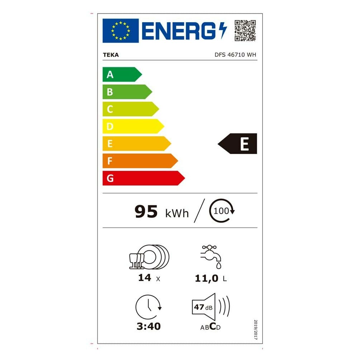 Lave-vaisselle Teka DFS 46710 Blanc 60 cm