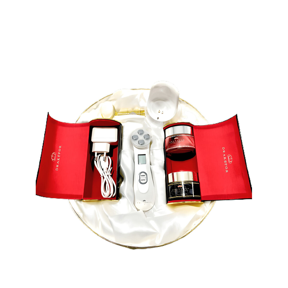 Masseur Facial Drakefor 9905 Blanc - RF & Photothérapie 3 Pièces