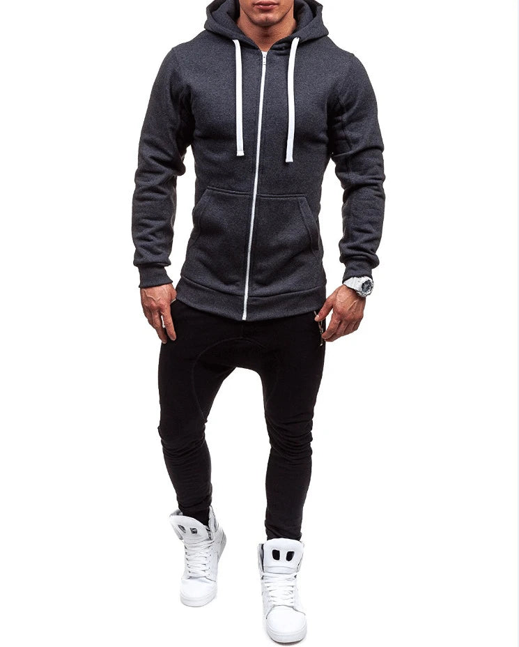 Sweat à Capuche Zippé MRstuff Homme - Neuf 2024