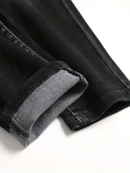 Jean Cargo Denim Extensible Homme - Slim Classique Décontracté