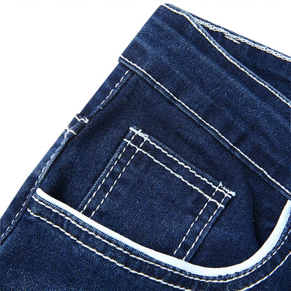 Jean Droit Denim Homme - Pantalon d'Affaires Décontracté